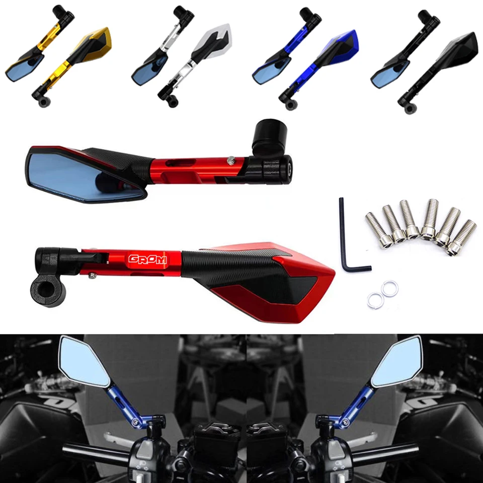 Univerzálne motocykle zrkadlové CNC Side Reparview pre Honda Grom MSX125 MSX 125 2014 2015 2016 2017 2018