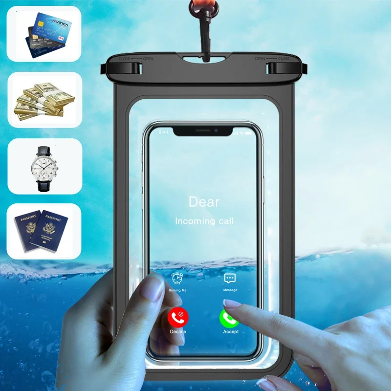 Univerzálne nepremokavé puzdro pre Samsung Galaxy S25 S24 S22 Ultra S 23 S21 S20 Fe Phone Cover Cover Water Proof Tale TEAš