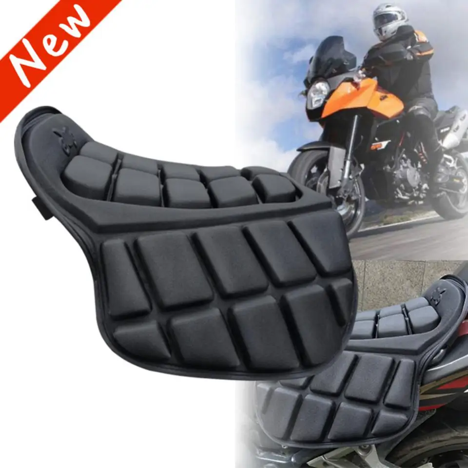 Univerzálne pokrytie sedadla na motocykli 3D Comfort Air Cushion Cover Cover Motobike vzduchová podložka kryt poťahu nárazov dekompresie dekompresie Sedlá