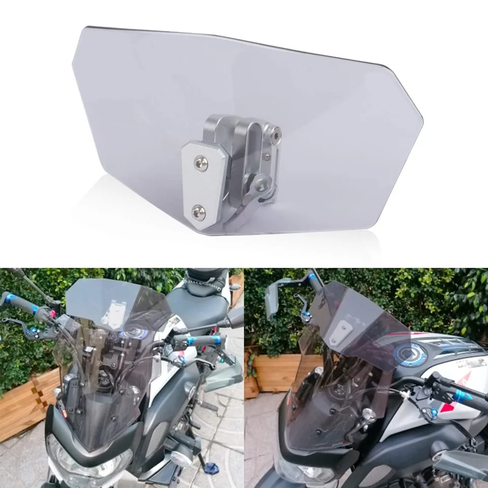 Univerzálne predlžovanie predlžovania čelného skla univerzálne nastaviteľné predlžovanie čelného skla pre deflektor pre Kawasaki Suzuki Yamaha