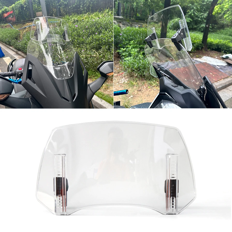 Univerzálne predĺženie predĺženia predĺženia predĺženia motocyklového skla Nastaviteľná deflektorfit pre BMW R1200RT R1200RS R1250RT R1250RS K200GT C400X