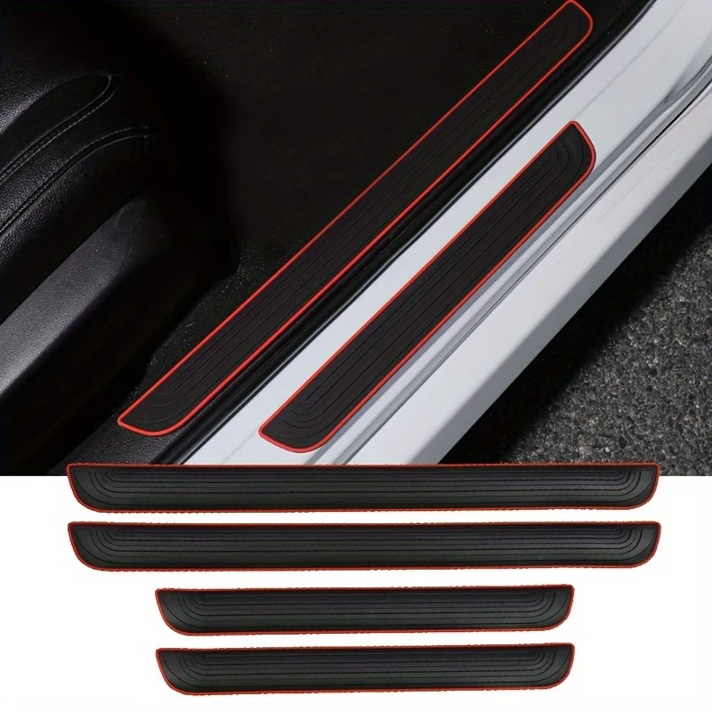 Univerzálne PVC Dvery Sill Guard 4ks - odolné chrániče proti škrabaniu, ľahká inštalácia výzdoby