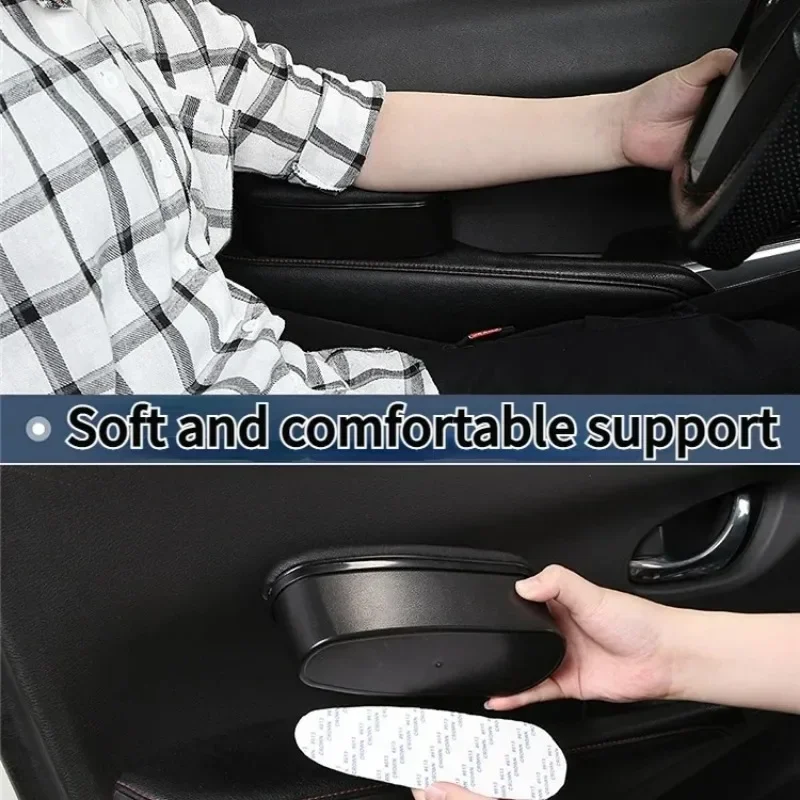 Univerzálne skladovanie Funkčné lakťové opierky auta Dvere Kožené ergonomické lakťové opierky automatické interiérové ​​rameno