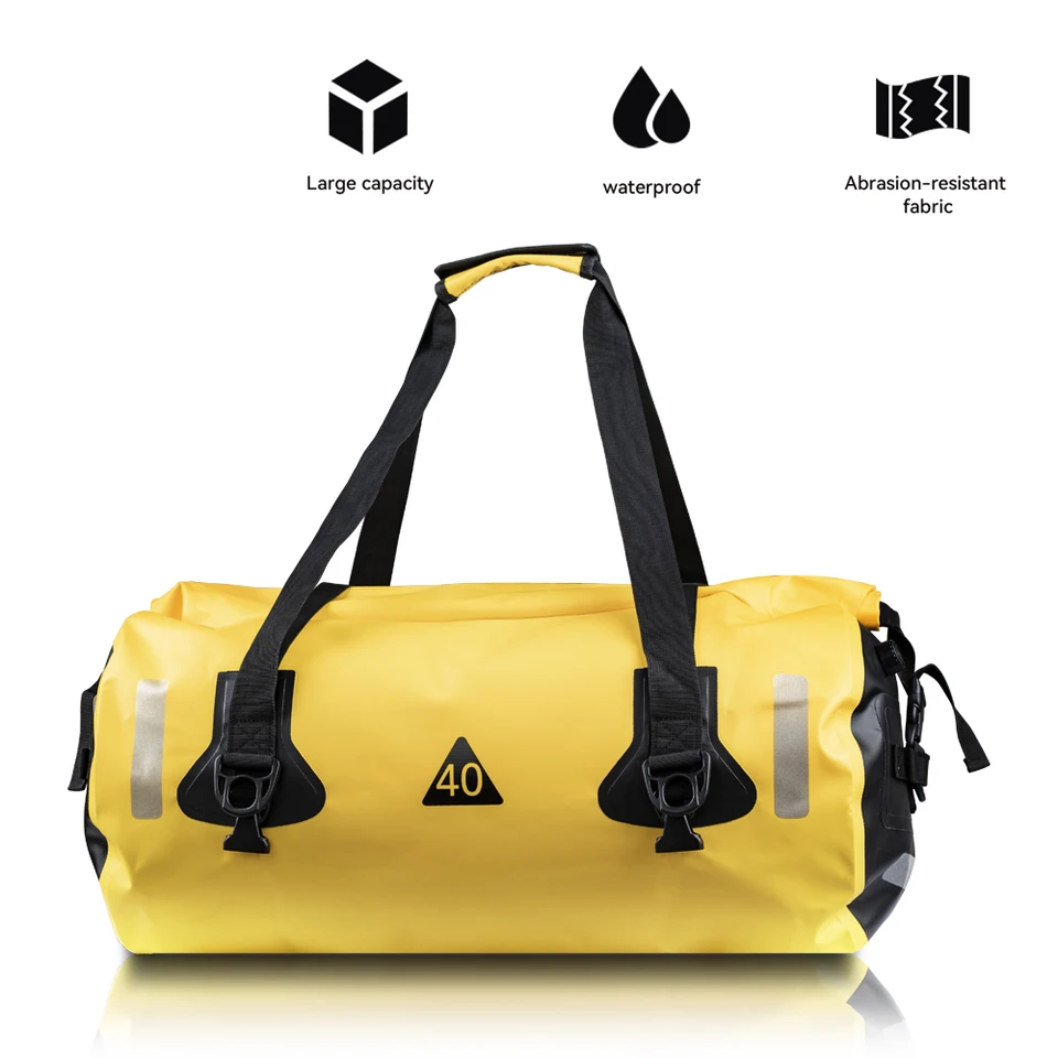 Univerzálne tašky na motocykle Vodotesné vrecko 40L 80L/90L Motobike Dry Duffel vrecko na cestovanie, motocyklovanie, cyklistiku, turistiku, kemping
