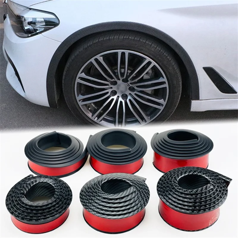 Univerzálne čierne brehové farbenie Fender Fender Freen Car Wheel Wheel Ofebrow Protector Protector Strip Stucha kolies-oblúk oblúk oblúk výzdobu