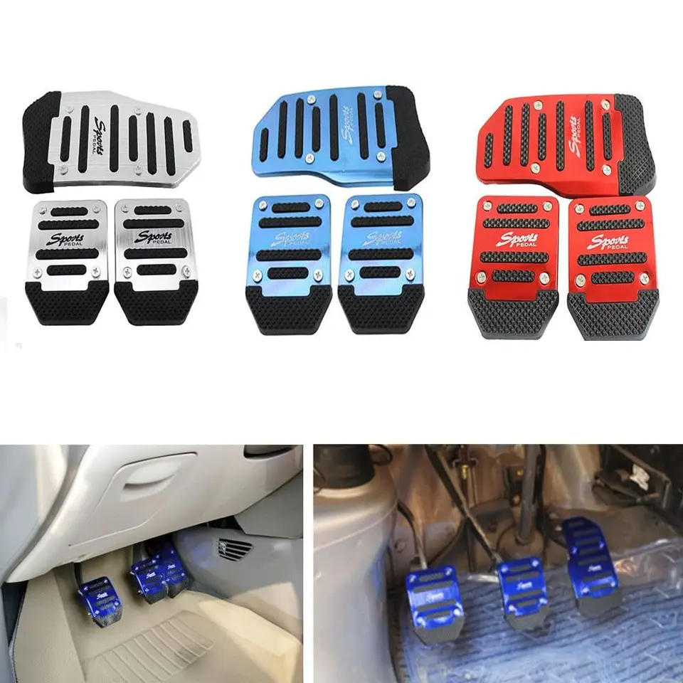 Univerzálne športové nekĺzavé autá Pedal Pedal Manual Series Kit Kit Brzdí kryt 3ks/set