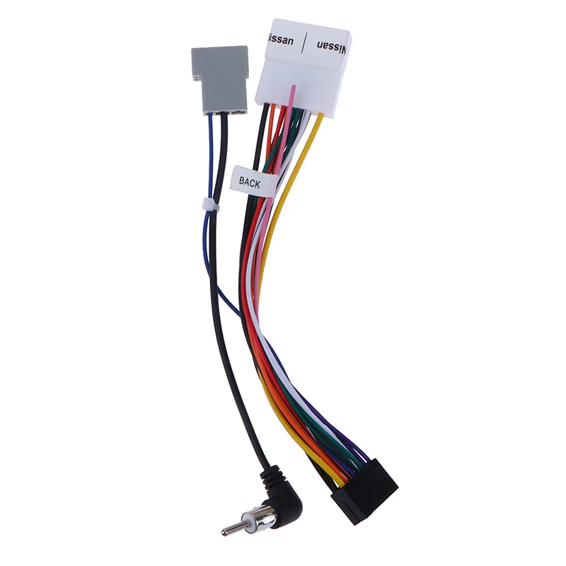 Univerzálne ženské káblové postroje Car Radio Adapter Conector Conector zástrčka pre Nissan Qashqai Tiida tiida liwei