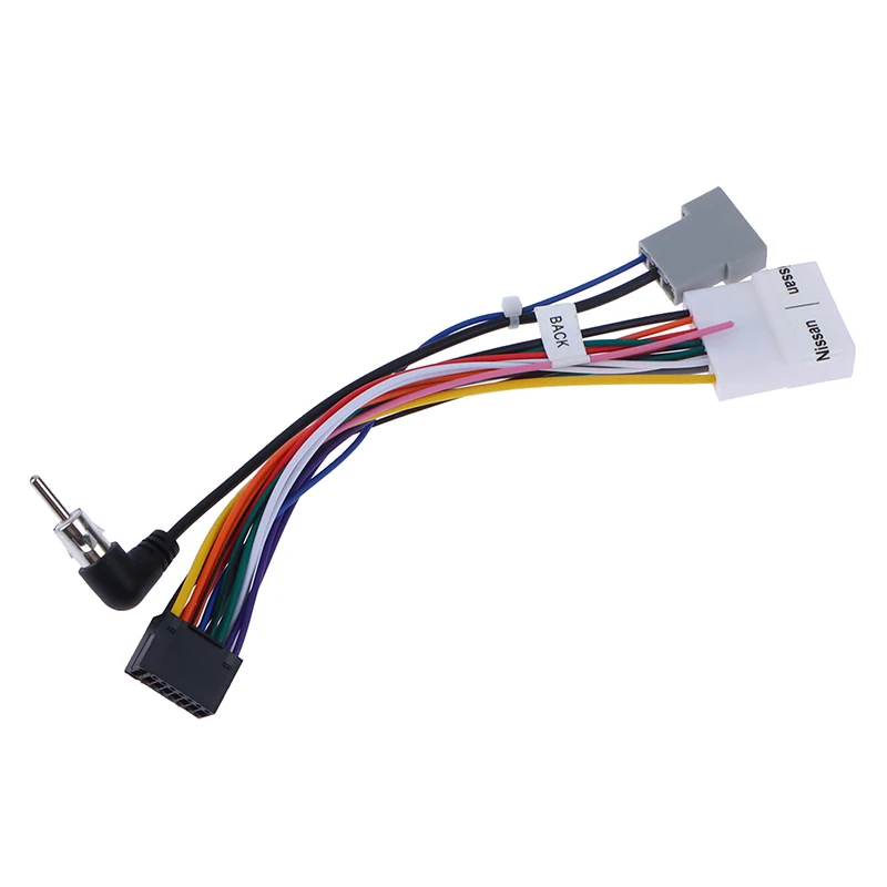 Univerzálne ženské káblové postroje Car Radio Adapter Conector Conector zástrčka pre Nissan Qashqai Tiida tiida liwei