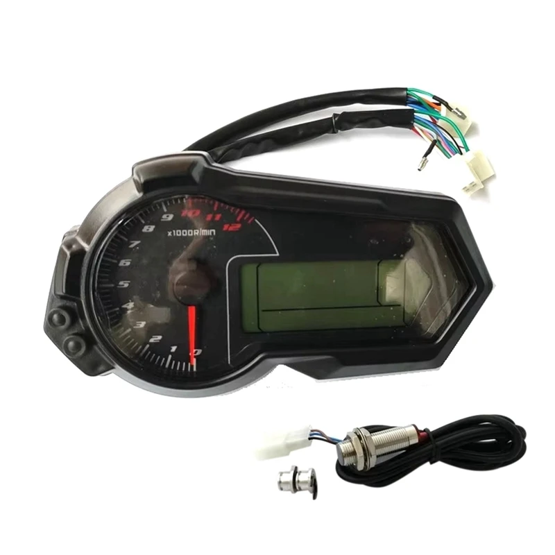 Univerzálny 1200 ot./min. Motocyklového kilometrov Tachometer UTV LCD Digitálny rýchlomer pre 2,4 valcov N1-6
