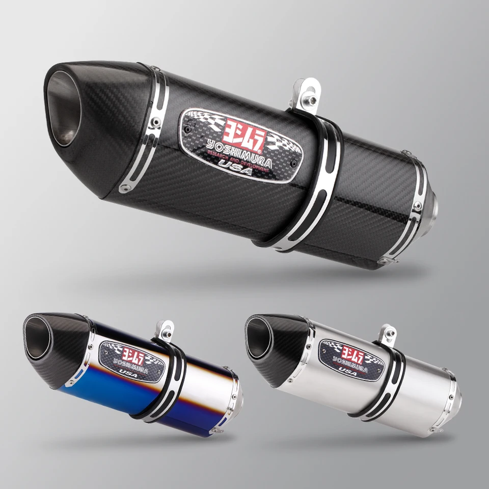 Univerzálny 51 mm výfukový mlčkler Motocykel Yoshimura R77 Výfuk pre MT09 MT07 R3 ZX4R ZX6R Z400 CBR500 150 ccm