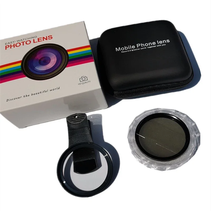 Univerzálny 52 mm kruhový polarizačný šošovka CPL bez odrazov Filter s telefónom pre iPhone Huawei Samsung Smartphone
