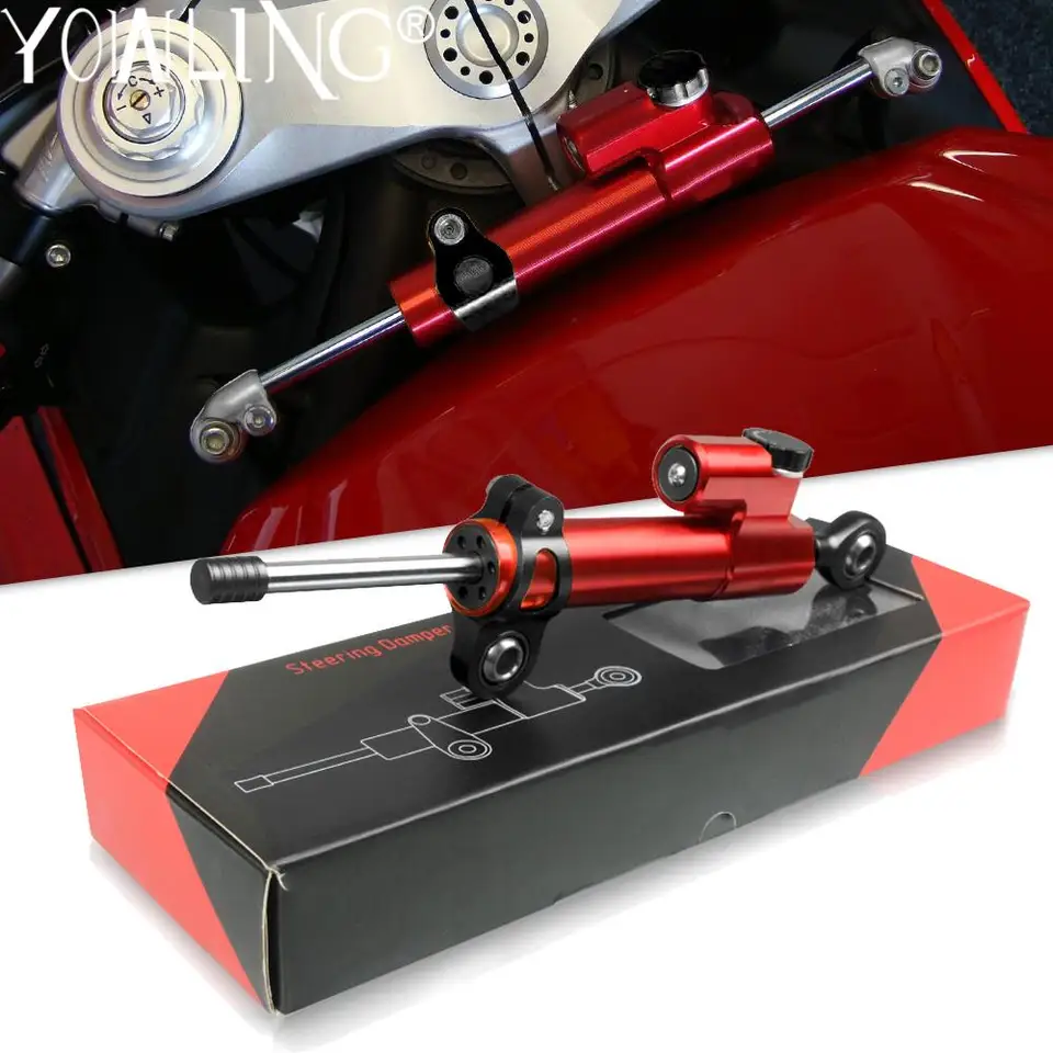 Univerzálny CNC motocykel nastaviteľný stabilizátor riadenia pre Ducati 696 796 795 1100 Monster 937