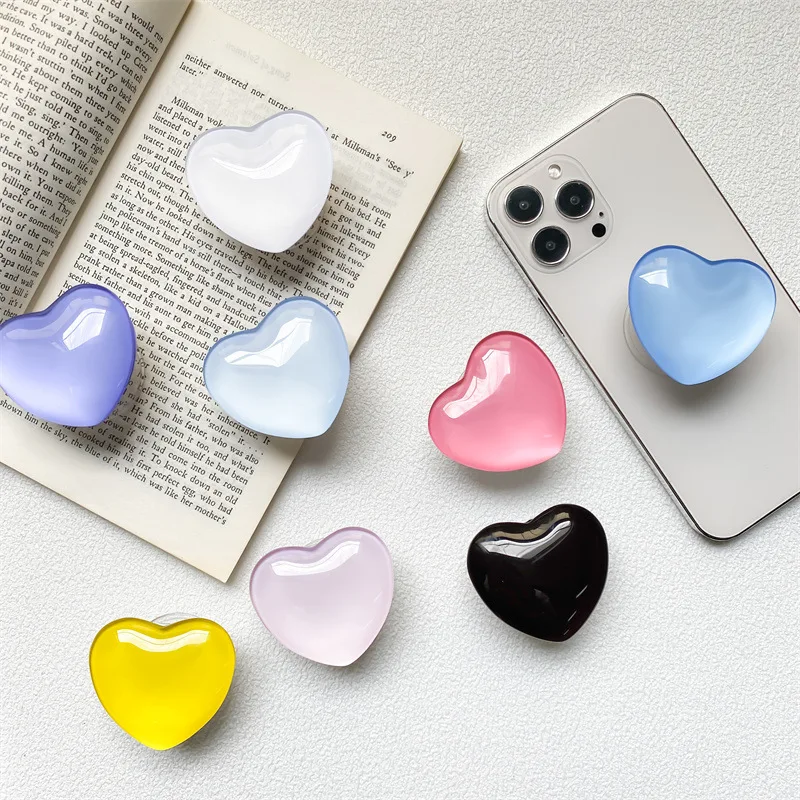 Univerzálny držiak soketu telefónu Kórejský 3D vitráže Crystal Gual Griptok Držiak pre iPhone Xiaomi Finger Tok Tok