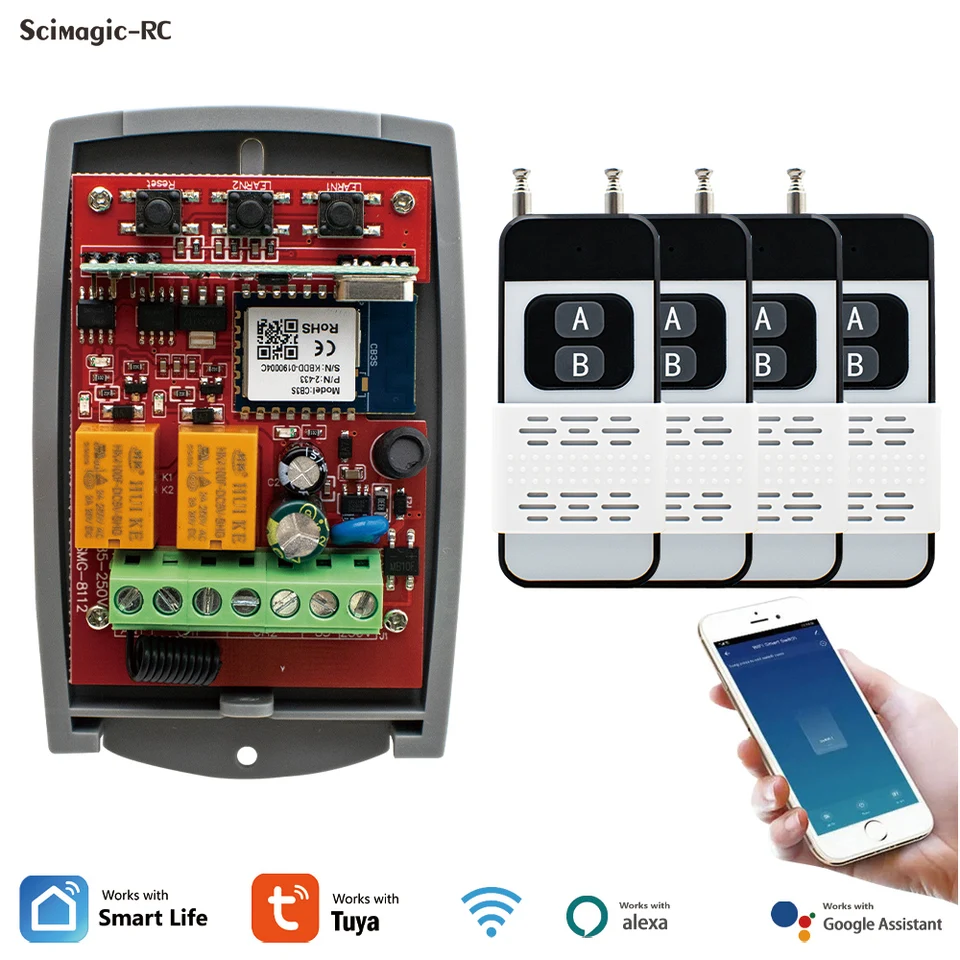 Univerzálny garážový prijímač TUYA SMART SWITCH