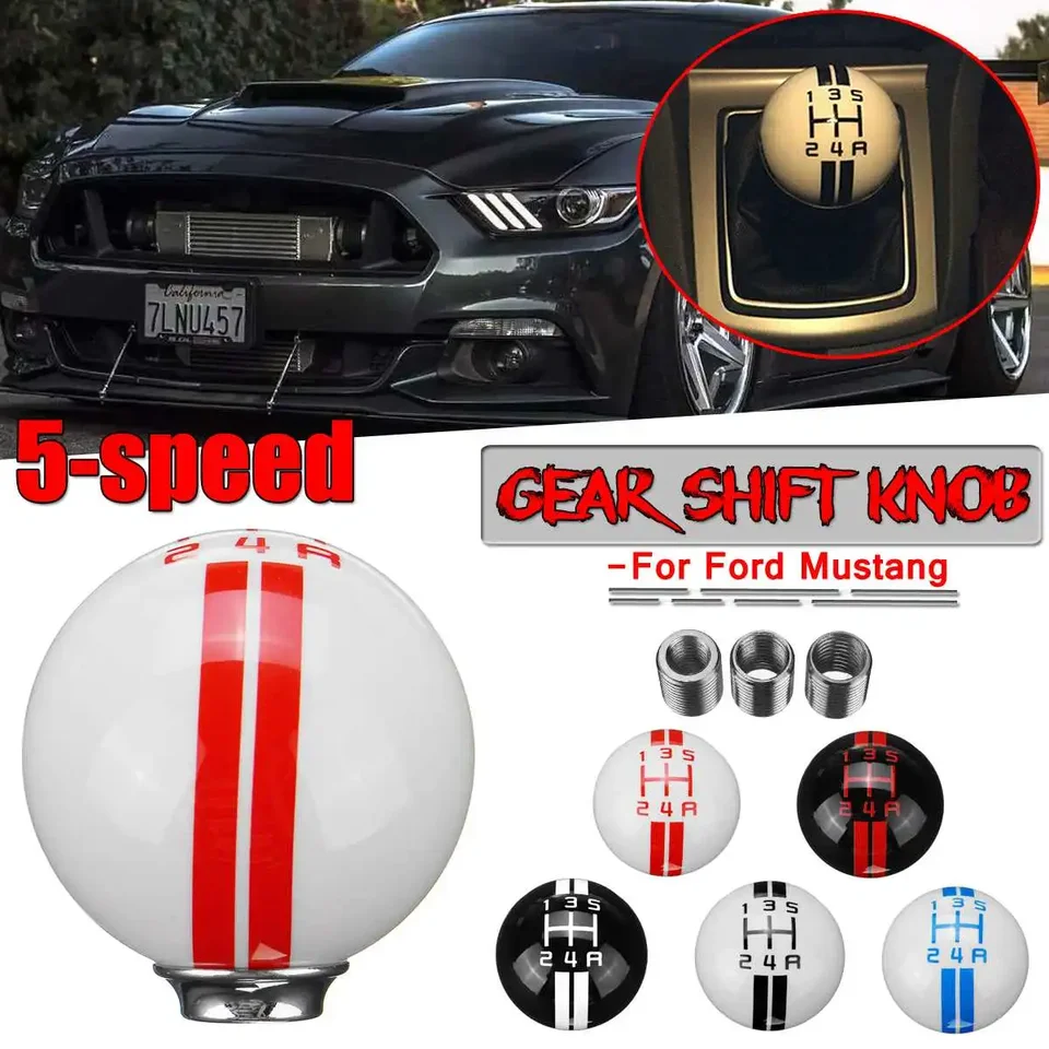 Univerzálny gombík rýchlostných prevodových stupňov pre Ford pre Ford pre Mustang Renault pre Mercedes Car Gear Shift Cover Cover 5 Speed