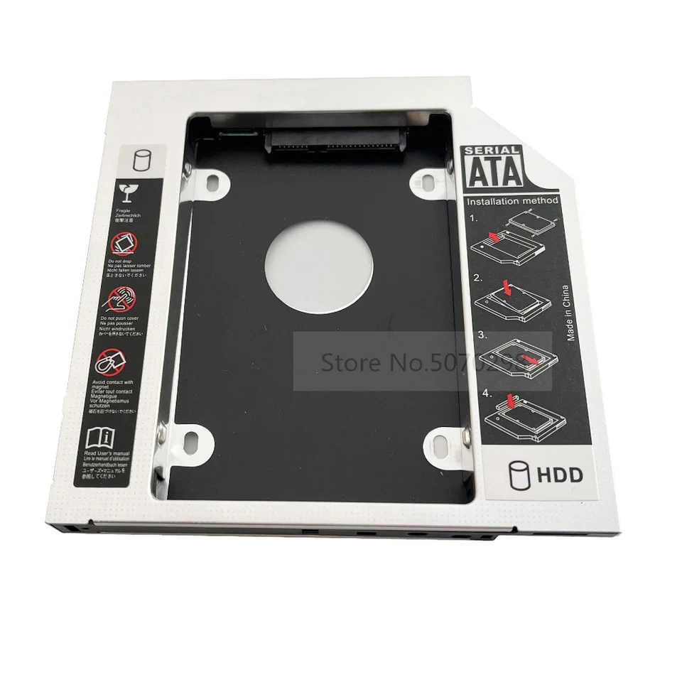Univerzálny hliník SATA 2. pevný disk HDD SSD Optický kryt CADDY RÁMU PRE MAC MINI MID 2009 2010 A1347 AD-5680H