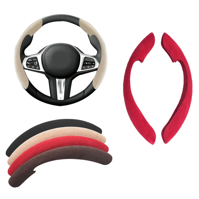 Univerzálny kryt volantu 38 cm 15 palcov Suede Steer Wheoster Cover pre ACON-SKID PRÍSLUŠENSTVO