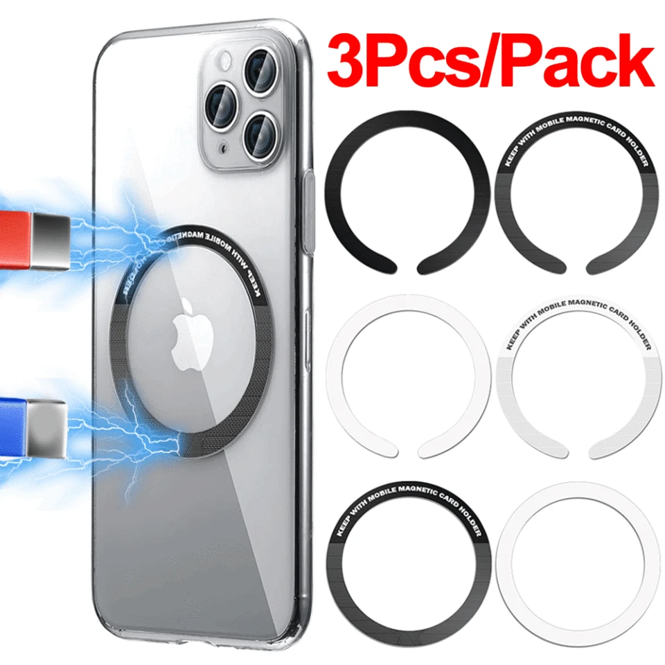 Univerzálny magnetický kovový prsteň pre Magsafe Wireless Charger Iron Sheet Sticker Magnet Držiak telefónu pre telefón pre iPhone Samsung