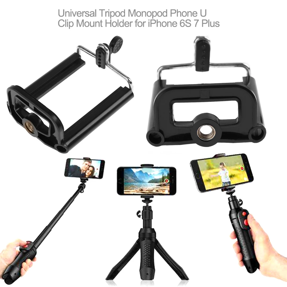 Univerzálny mobilný telefón stojan klip ľahkých statív držiaka Adaptér Adaptér Klip mobilných telefónov pre smartfón