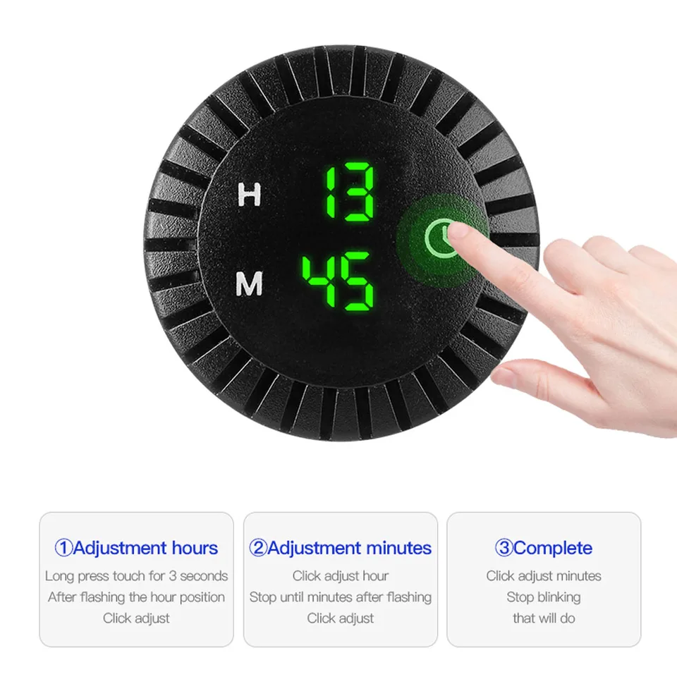 Univerzálny motocykel digitálny hodinový panel nepremokavá elektronická hodinová doba LED displej pre motocykel lodí 12v-24V