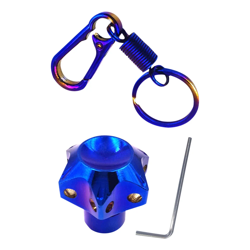Univerzálny motocykel Keychain upravený kryt kľúča CNC kľúč bit hexagon kľúča hlavy kryt dekoratívne kľúče