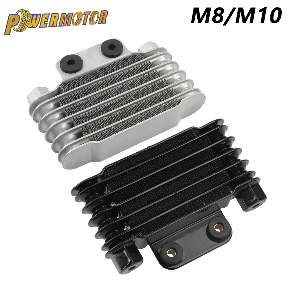 Univerzálny motocyklový olej chladiča chladiča 6 riadkov Motory Motokros motokros pre ktm honda yamaha suzuki Pit Dirt Bike Bike