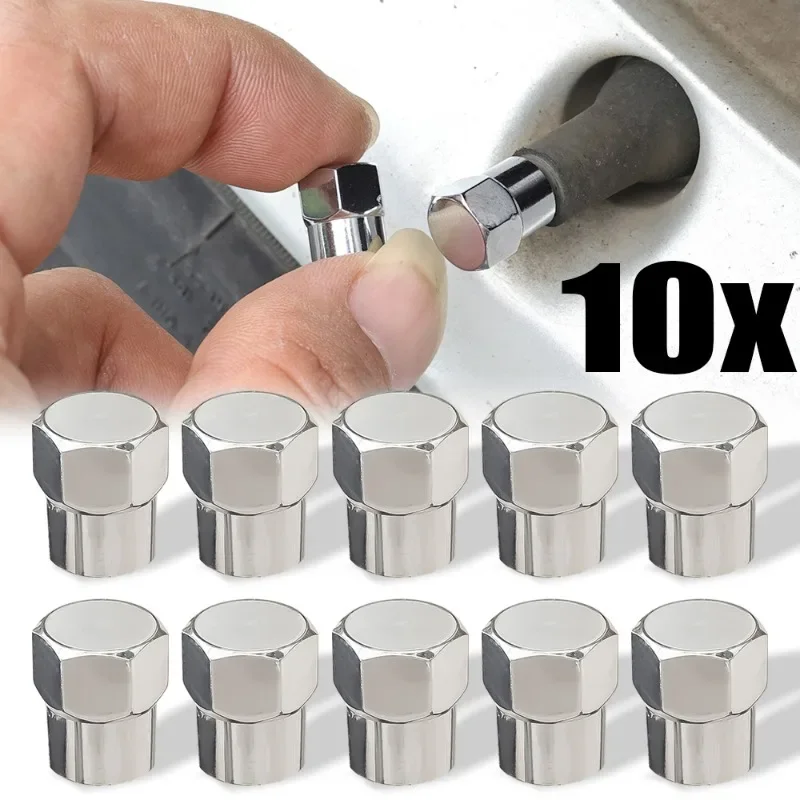 Univerzálny plastový kryt ventilového ventilu Ventil Cover hexagonálny chrómový prachový uzáver s uzáverom tesneného ventilu pre motocykle pre motocykle pre motocykle