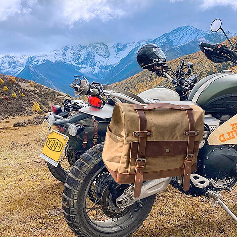 Univerzálny retro motocykel bočné vrecko Vodotesné vodné motocykle jazdec prilby vrecko na prilbu s veľkou kapacitou Cestovné vrecko