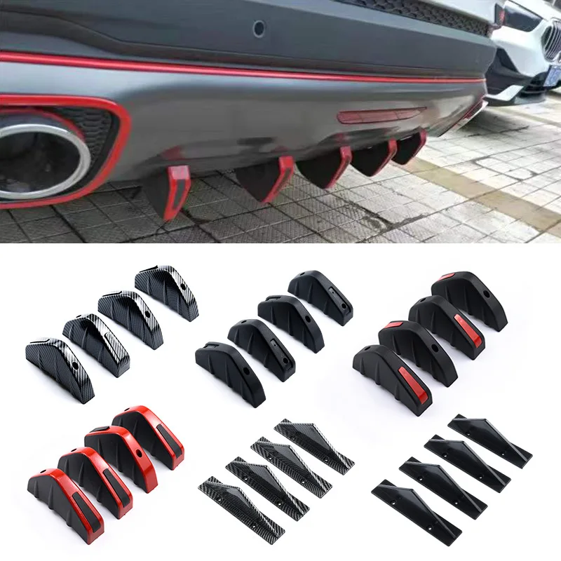Univerzálny spojler zadného nárazníka automobilu ABS proti kolekcie pre splitter nárazníka Mitsubishi Outlander Ford Focus 3 Audi A6 C8