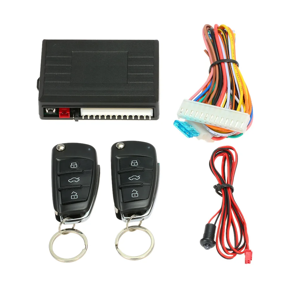 Univerzálny zámok dverí automobilu bezkľúčový vstup s kmeňom Trunk Release Button Remote Central Central súprava