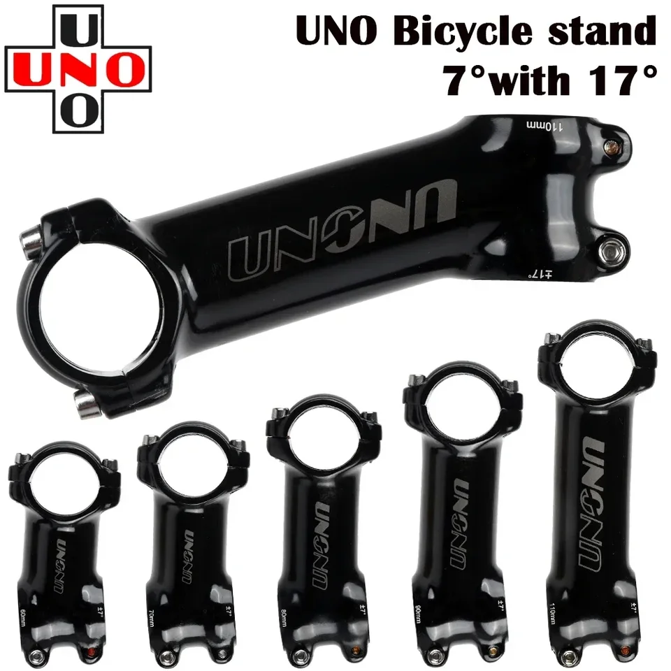 Uno Black STEM Bike UltraLight 7 17 35 stupňa MTB Road Stem Fork 28,6 31,8 mm 60/70/80/10/100/110/120/130 mm bicykel King Kalloy