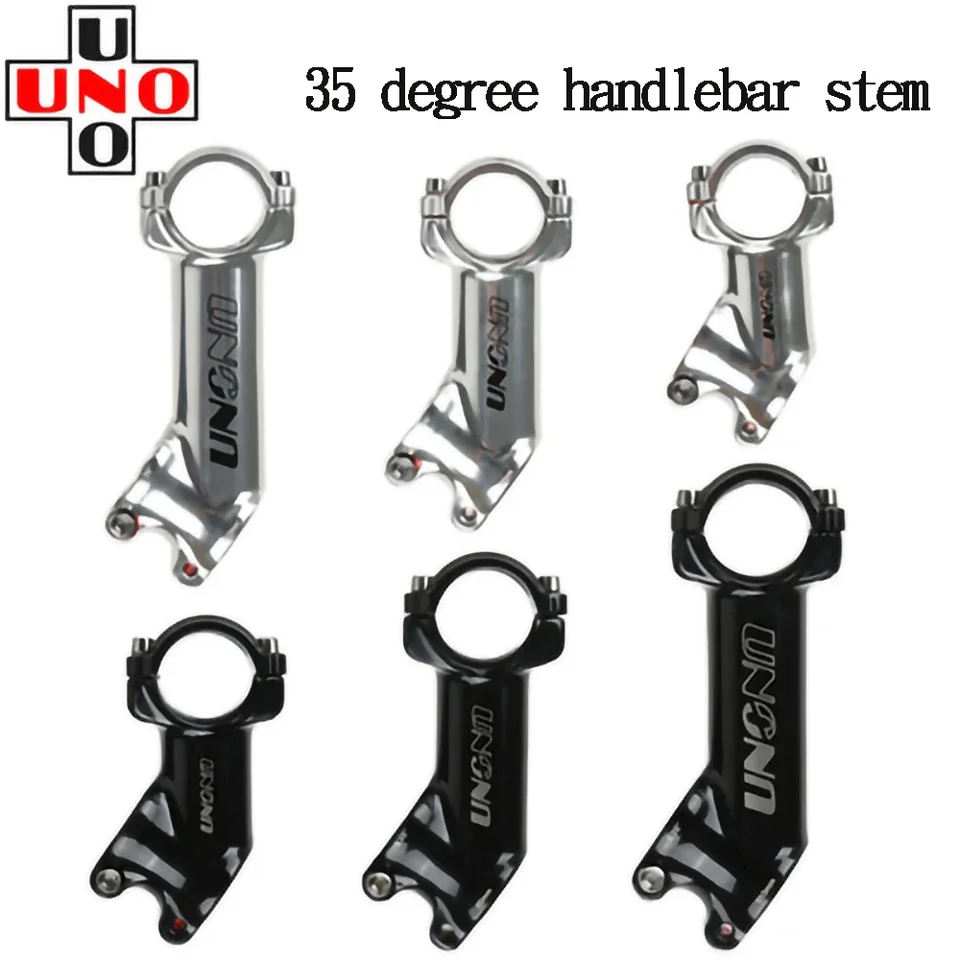 UNO Mountain Road Bike STEM 35 stupňa hliníka zliatiny zliatiny-Light STEM 70 90 110 mm riadidlá STEM 28.6/31,8 mm mtb stonka Farba lesku