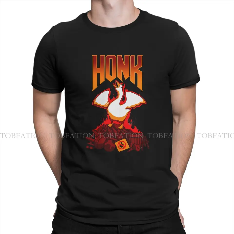 Untitled Goose Game Honk Essential 100% bavlnená tričko Harajuku Fashion Pánske tričko O-Neck Men Tops