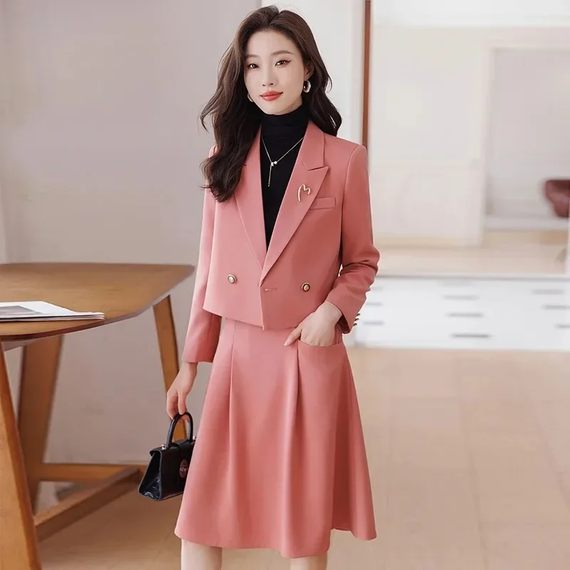 Unxx Tweed Set Short Blazer Skak Suits Jar Autumn