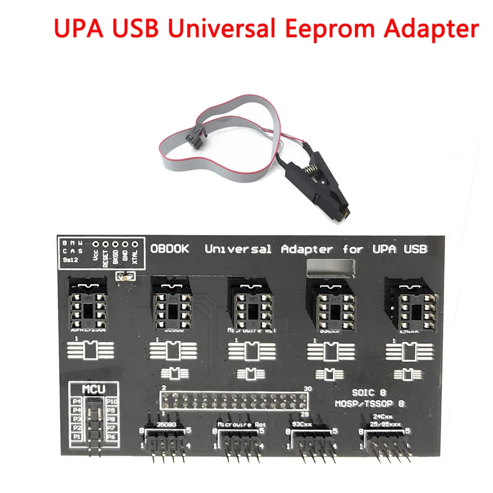 UPA USB V1.3 Universal EEPROM adaptér pre program I2C/SPI Microwire EEPROM-Programing UPA USB V1.3 ECU programátor ECU