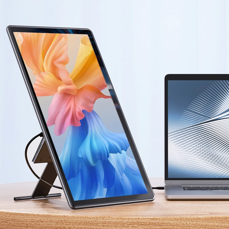 UPERFECT 15,6 palca prenosný monitor dotykový obrazovka 1080p Full HD 2000: 1 USB C HDMI Externá mobilná obrazovka s integrovaným stojanom