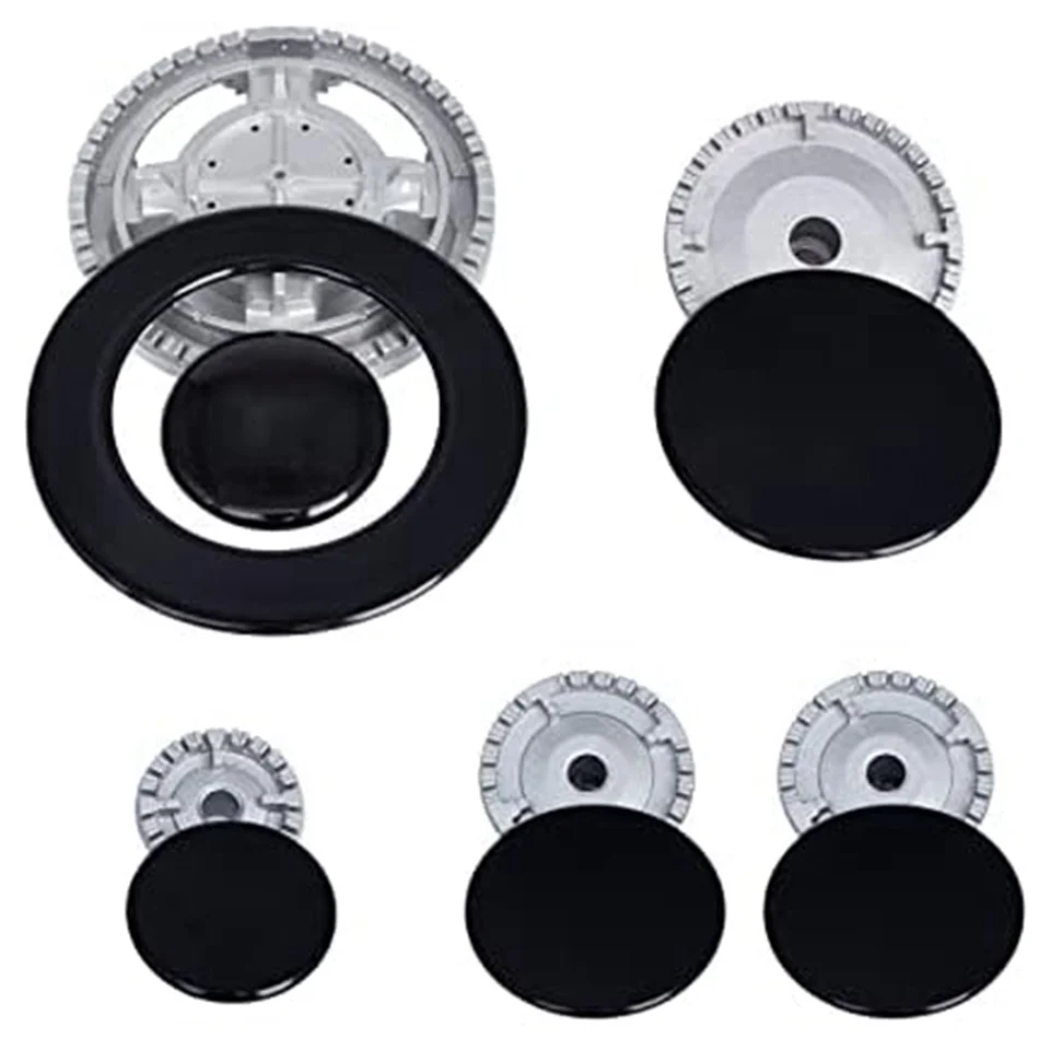 Upgrad Cooker Hat Set rúry plynový bobom horák koruna plameňový kryt kryt pre kuchyň