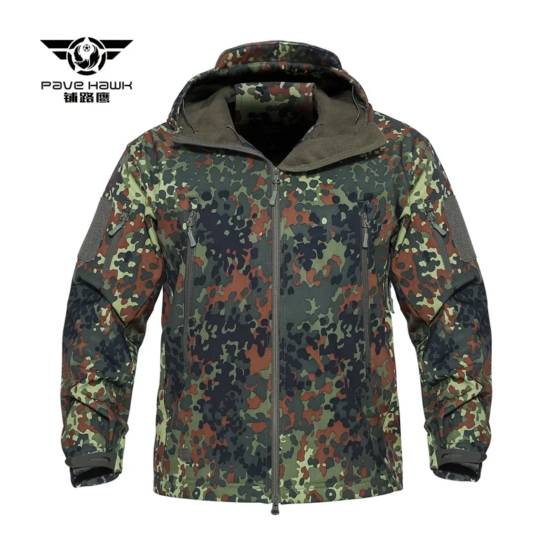 Upgradovať muži žraloky pokožka mäkká škrupina fleece bunda Muž Outdoor Camping lezenie Športové výcvik oblečenie Rybolov lovecký kabát