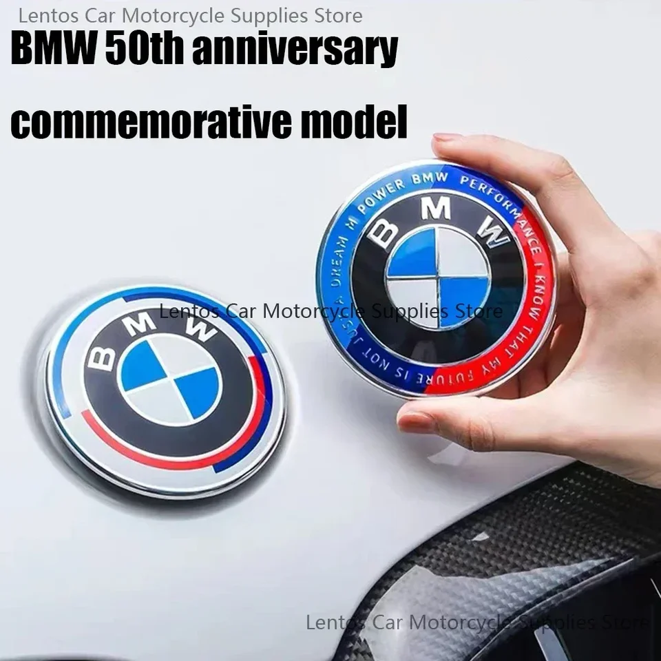 Upravené predné a zadné logo kolies Capssuitble for BMW CAR logo 7ks 50. výročie Špeciálny spoločný model Limited Edition