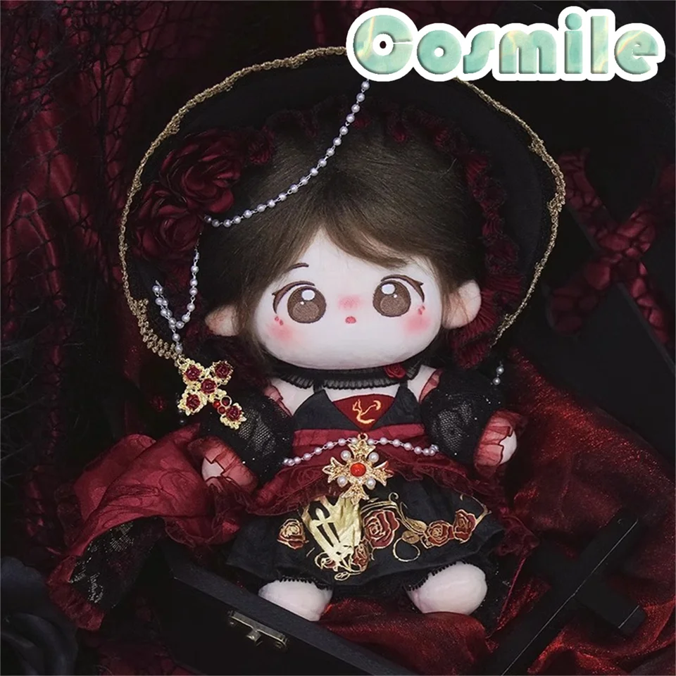 Upír zombie gotická nevesta Rose Rose Lolita Tea Party Suit Suit 20cm 25 cm 30 cm plyšová bábika plnené plyšové oblečenie oblečenie nk feb