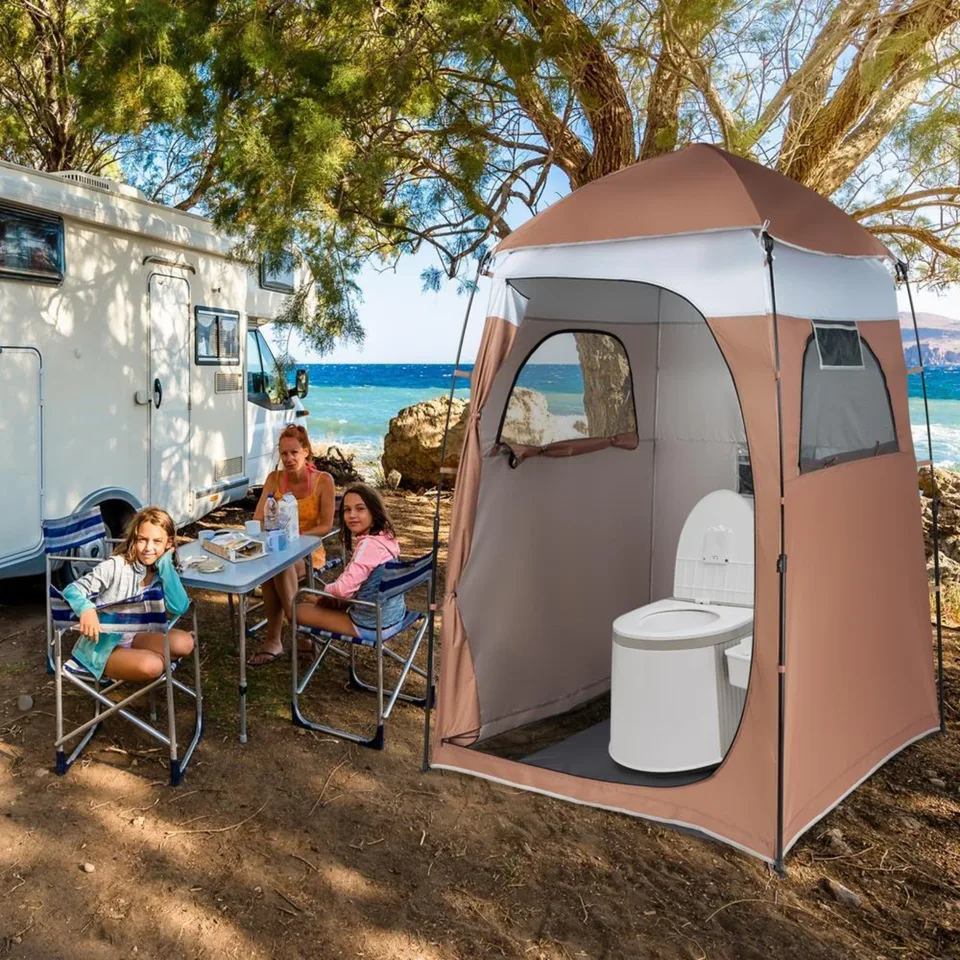 US 1-2 Osoba prenosná vyskakovacia sprcha na sprchu Stan Chanking Camping Shelter