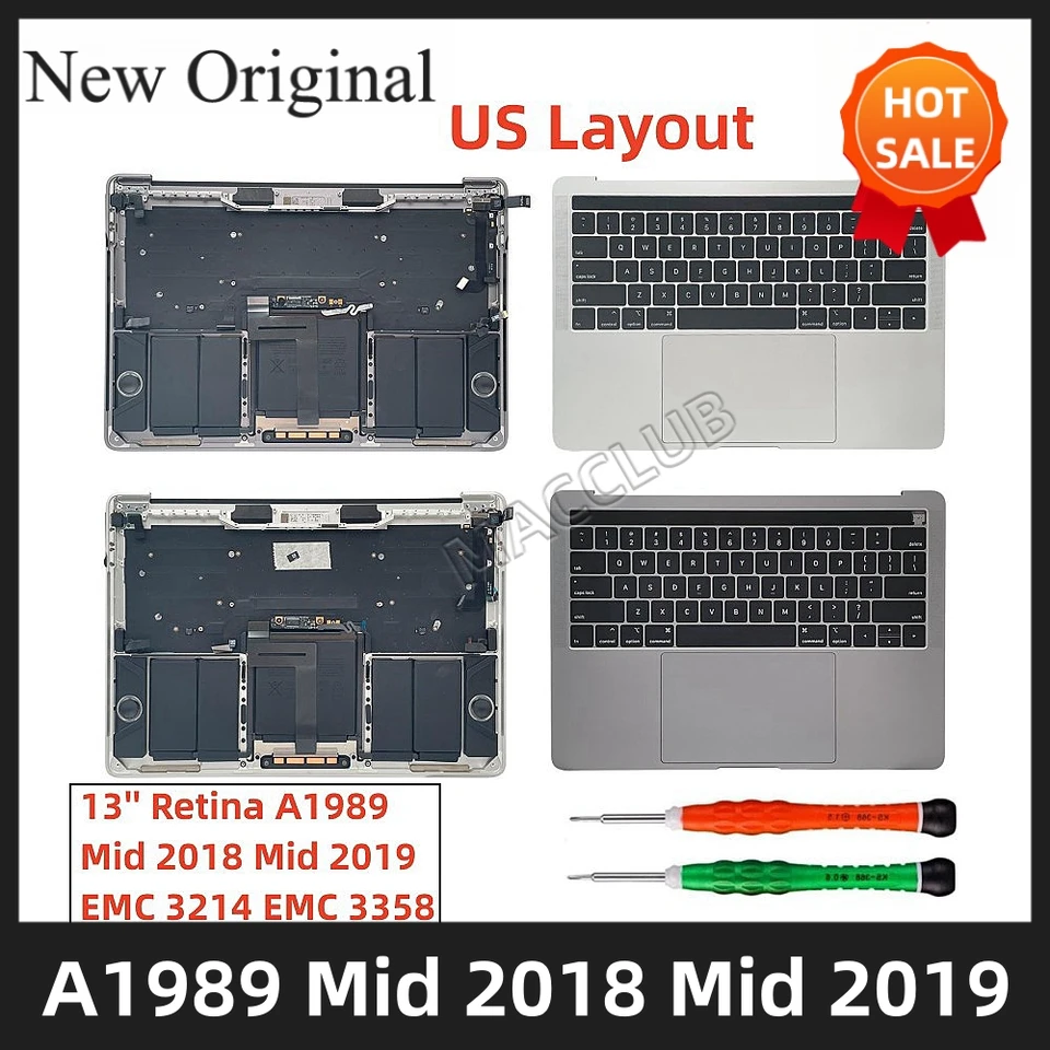 US A1989 Klávesnica pre MacBook Pro Sietnici A1989 2018 2019 EMC 3214 EMC 3358 PALLREST TOP Klávesnica Trackpad Trackpad