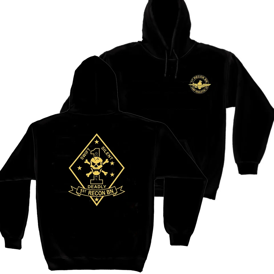 US Marine Corps 1. Recon Battalion Camp Pendleton, CA Pullover Hoodie Nová 100% bavlna Pohodlná príležitostná pánska mikina