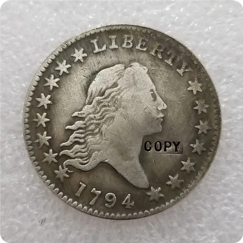 USA 1794,1795 Kópia Copy Copy Cop Mince Pifling Hair Hair Hair