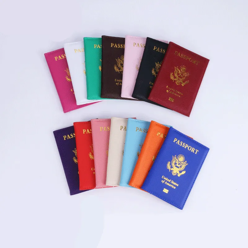USA Passport Pu Kožený pas pre pass