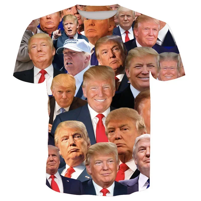 USA Trump Expressions 3d Full Tritted THIRLE Summer Men Tréning vtipné tričko Tee tričko Camiseta Hombre Men oblečenie Homme Tričko Homme