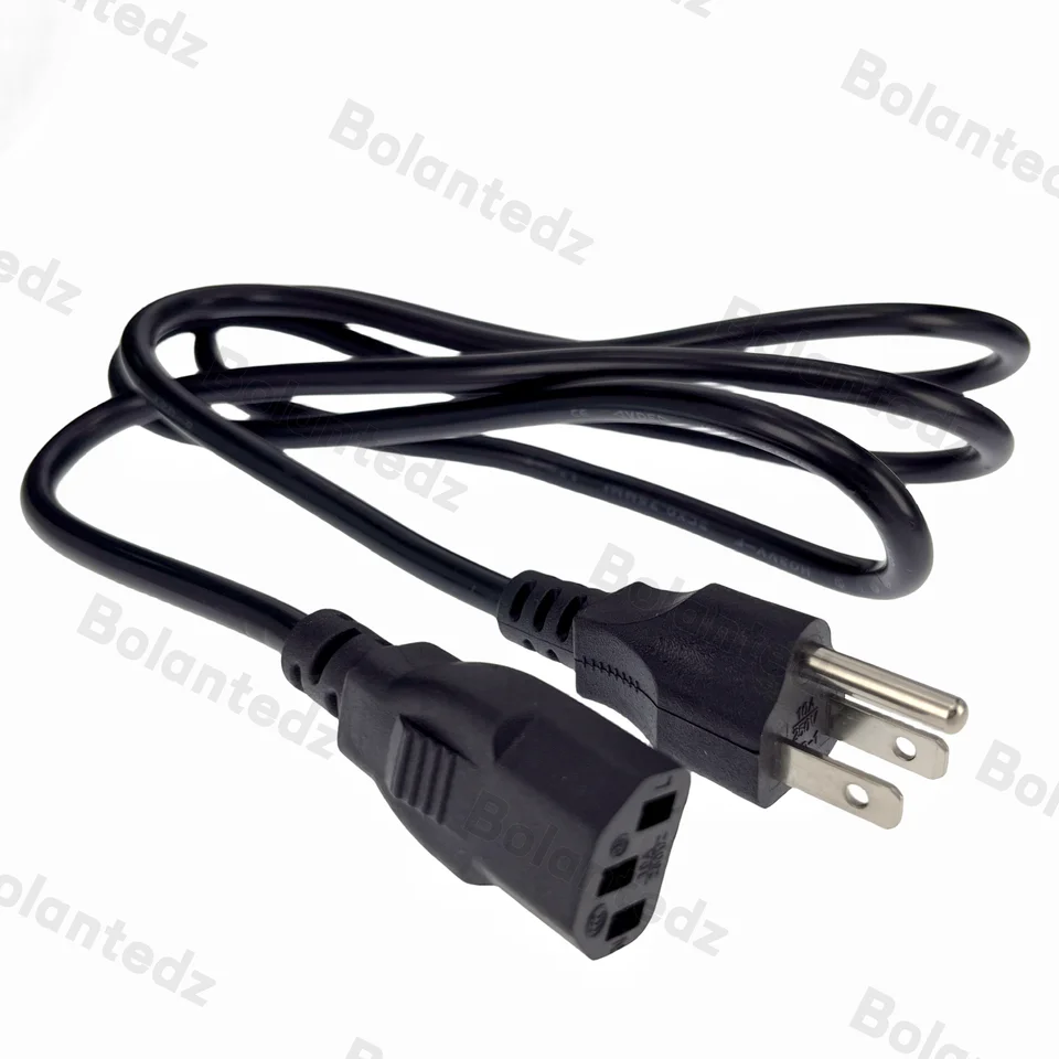 USA USA AC Power Cord 3 Prong American IEC C13 napájací napájací kábel 1,2 m