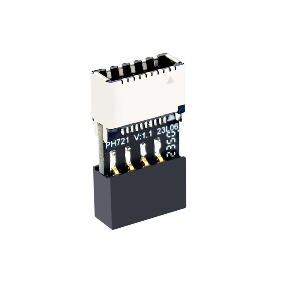 USB 2,0 9-kolíkový samec k typu E Sámca zásuvka predného panela do 9pin konektor predlžovacieho adaptéra hlavnej tabuľky pre PC Desktop
