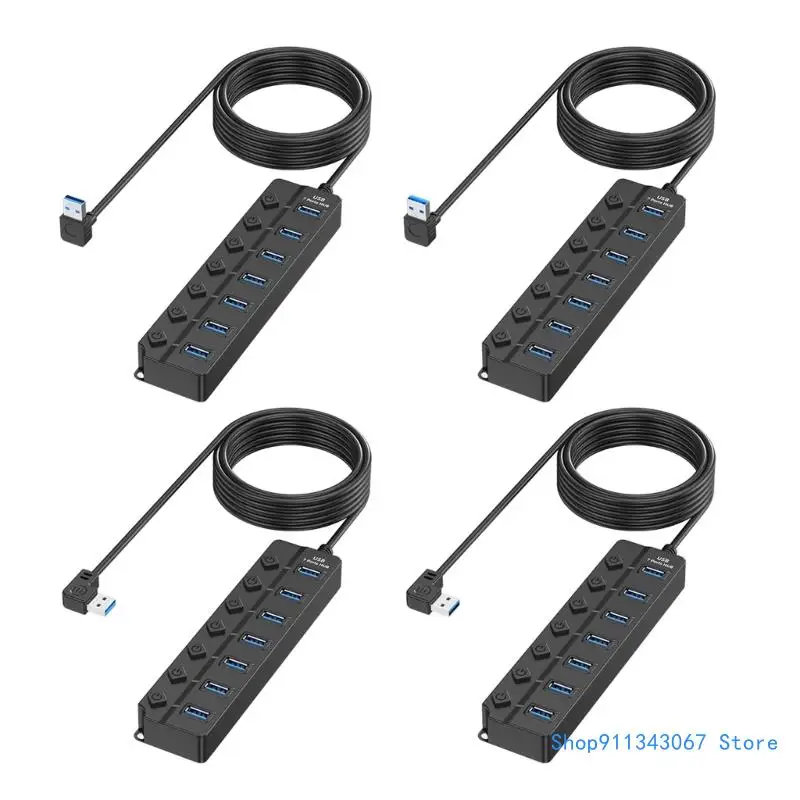 USB 2.0 Hub s prepínačom s ľahkým zdieľaním pre stolné počítačové príslušenstvo Drop Shipping Shipping