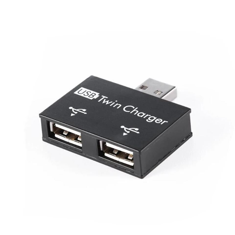 USB 2.0 Muž a dvojčatá nabíjačku Dual 2 Port USB DC 5V Nabíjací konektor prevodníka